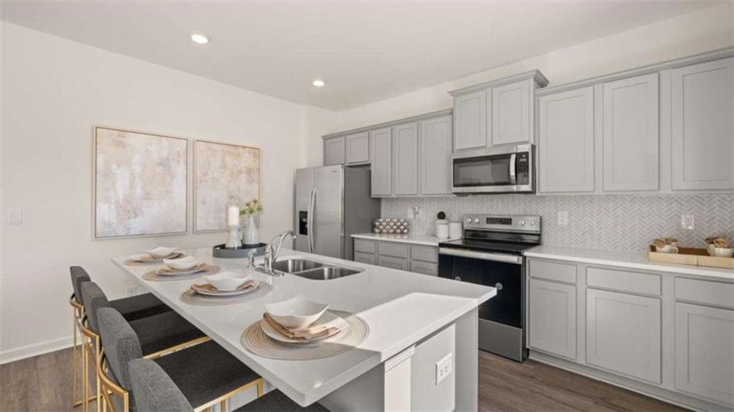 Furnished interior view inside a new home in Poplar Preserve, Newnan (Image 10).