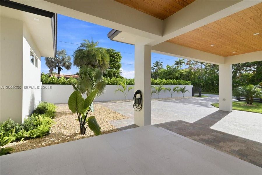Exterior details and patio area of a home in , Miami (Image 28). Exterior details and patio area of a home in , Miami (Image 28).