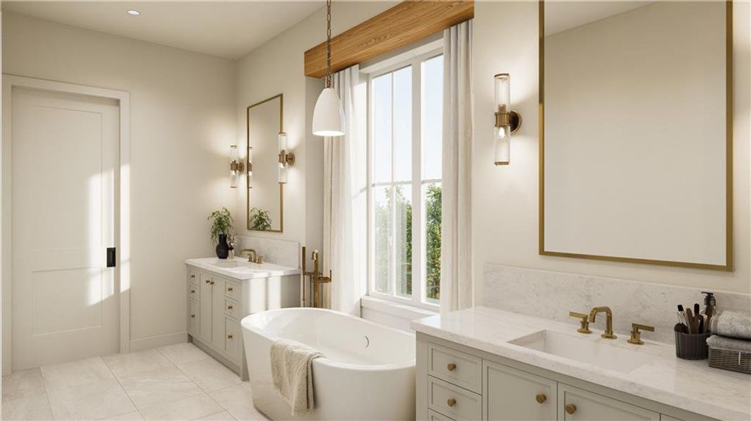 Furnished interior view inside a new home in , Cumming (Image 6).