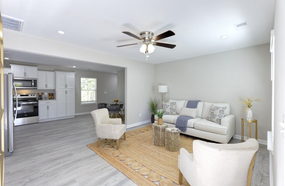 Furnished interior view inside a new home in , Walterboro (Image 37).