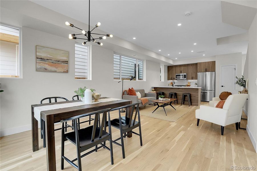 Furnished interior view inside a new home in , Denver (Image 17).