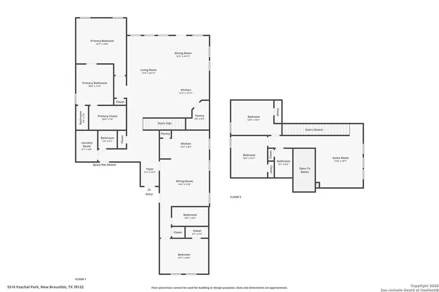 2D floor plan layout of this home in , New Braunfels, TX (Image 3).