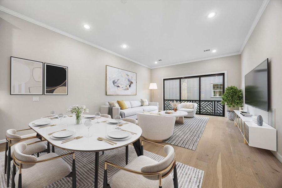 Furnished interior view inside a new home in , Houston (Image 6).