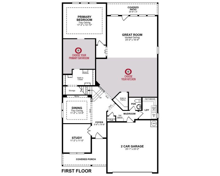 2D floor plan layout for the Blackburn by Beazer Homes in Enclave at Legacy Hills, Celina, TX (Image 3).