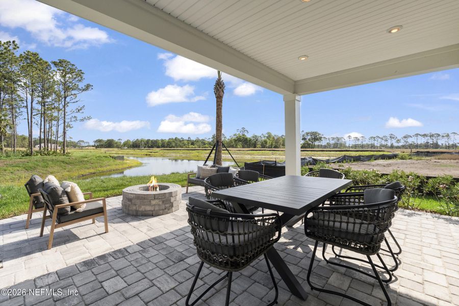 Exterior details and patio area of a home in Reserve East, Flagler Beach (Image 3). Exterior details and patio area of a home in Reserve East, Flagler Beach (Image 3).
