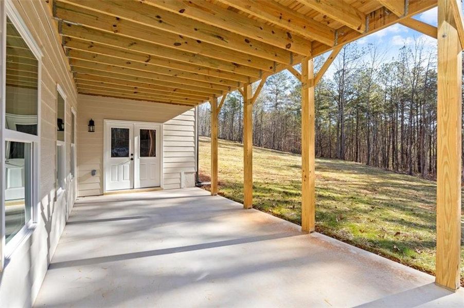 Exterior details and patio area of a home in , Waleska (Image 28).