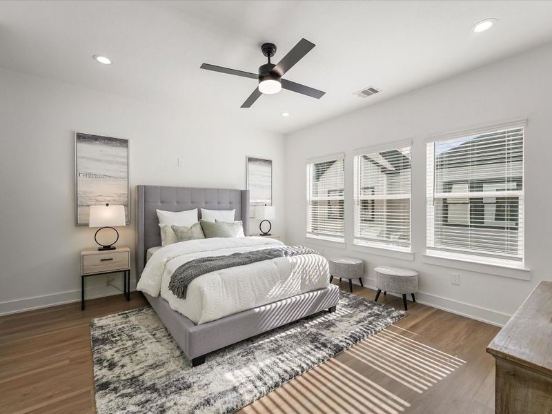 Furnished interior view inside a new home in , Houston (Image 19).