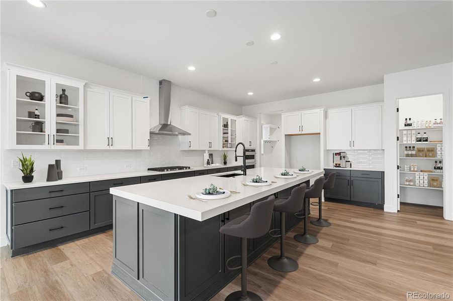 Furnished interior view inside a new home in Reflection at Solstice, Littleton (Image 18).