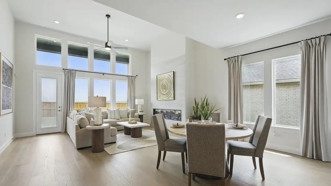 Furnished interior view inside a new home in Peachtree Meadows, Rockwall (Image 3).