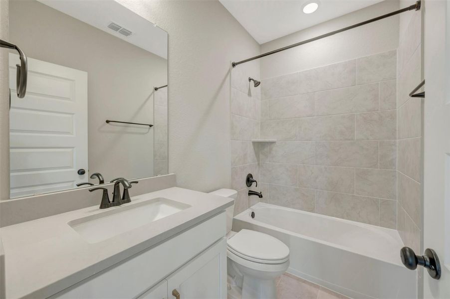 Furnished interior view inside a new home in Elyson - Reserve Collection, Katy (Image 14).