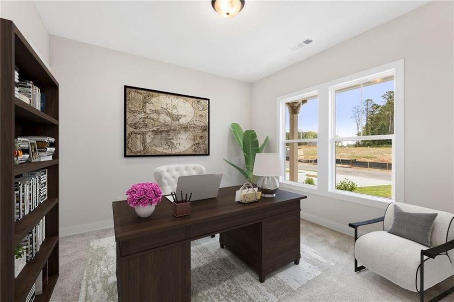 Furnished interior view inside a new home in Ashbury Commons, Powder Springs (Image 5).