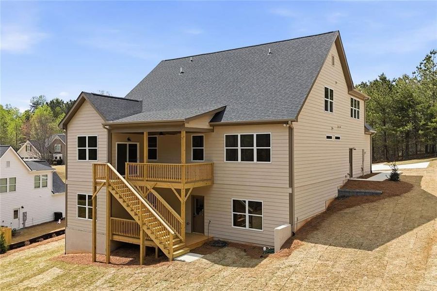 Exterior details and patio area of a home in , Dawsonville (Image 33).