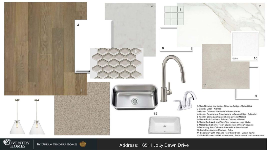 Sample of building materials used in homes in Jubilee, Hockley (Image 4).