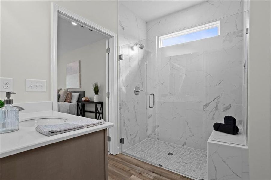 Furnished interior view inside a new home in Stratford at NatureWalk, Dallas (Image 16).