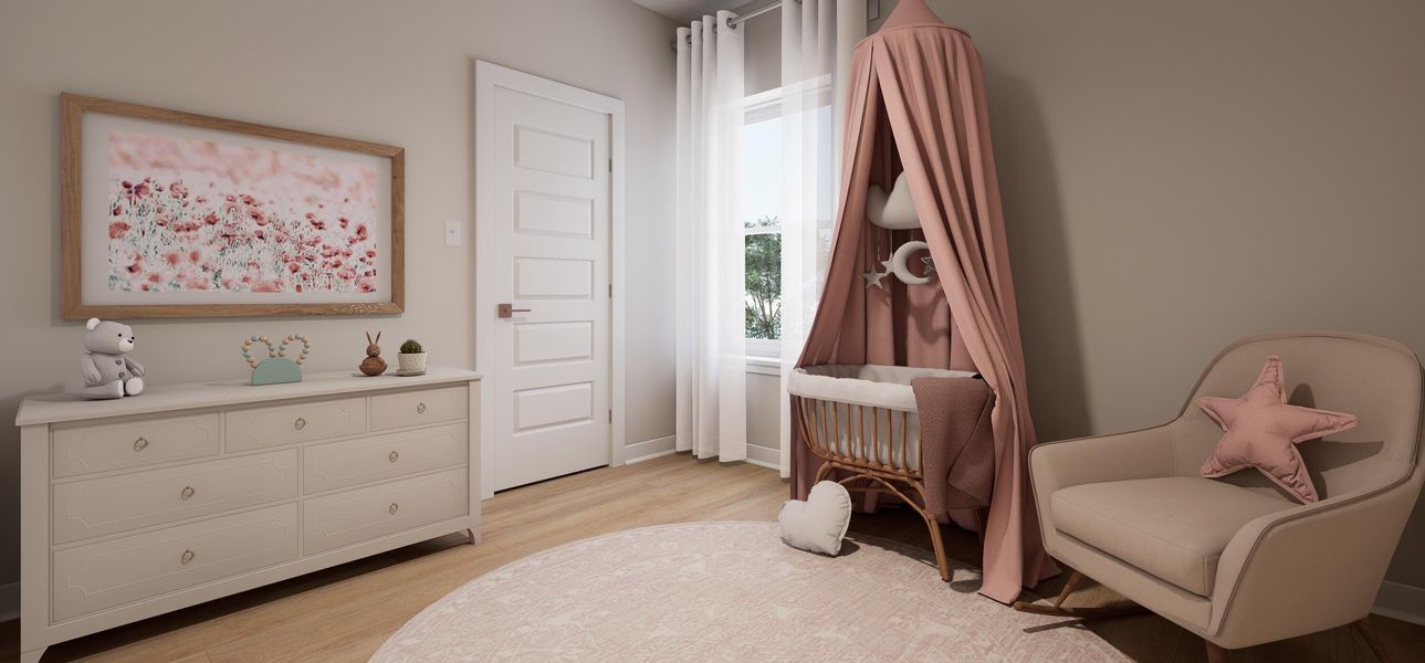 Furnished interior view inside a new home in , Charleston (Image 21).