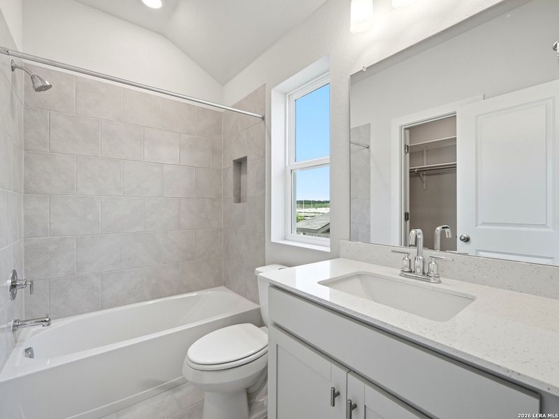Furnished interior view inside a new home in Saddle Creek Ranch, Cibolo (Image 8).
