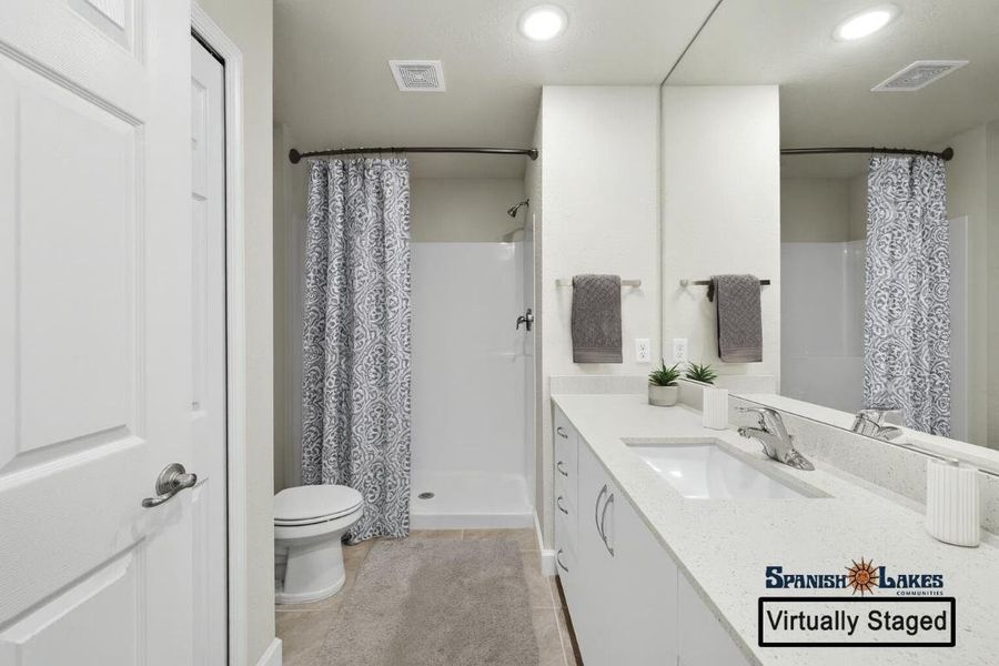 Virtually Staged- Bathroom staged