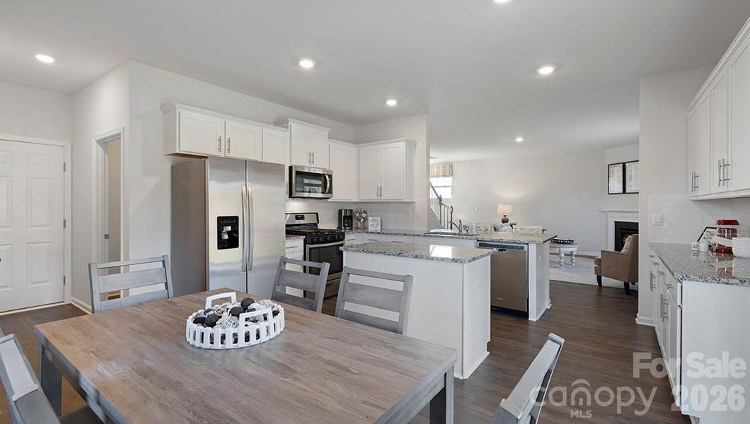 Furnished interior view inside a new home in Reedy Creek Preserve, Charlotte (Image 8).