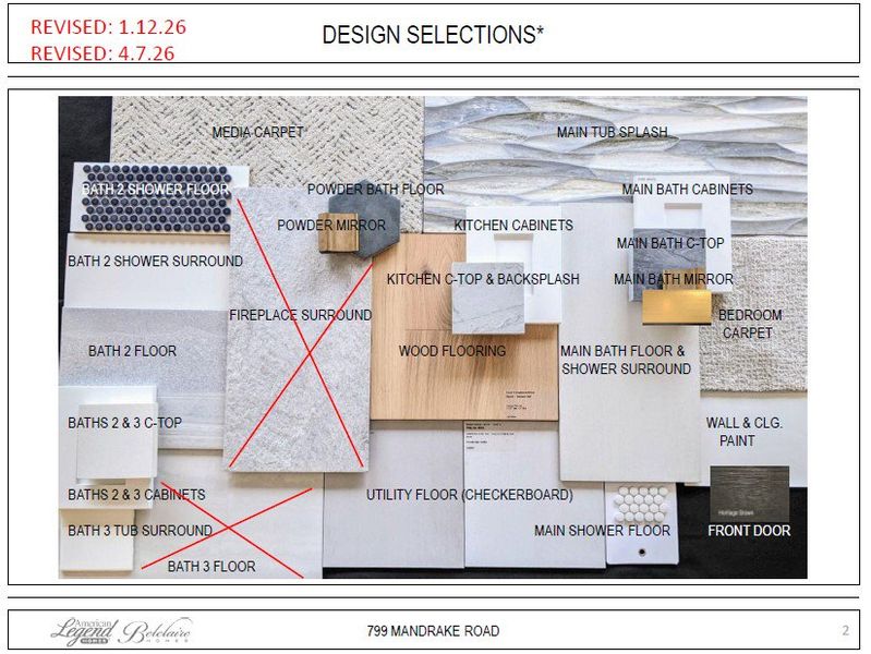 Representative photo of design selections for 799 Madrake Representative photo of design selections for 799 Madrake