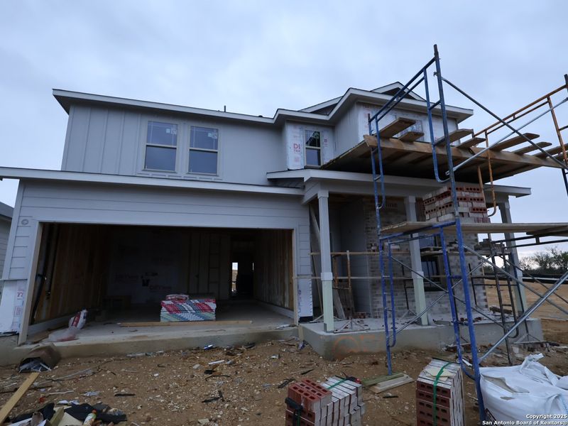 In-progress construction of a new home in Mesquite Ridge, San Antonio, TX (Image 24).