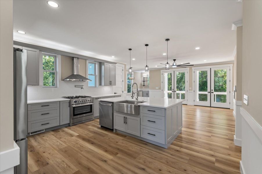 Furnished interior view inside a new home in , Charleston (Image 19).