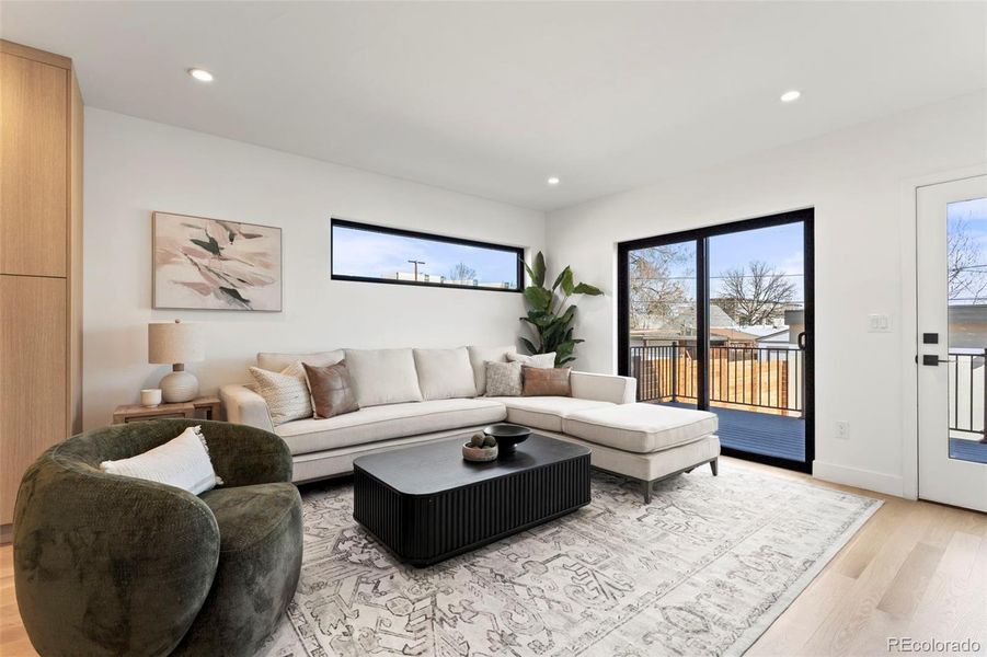 Furnished interior view inside a new home in , Denver (Image 5). Furnished interior view inside a new home in , Denver (Image 5).