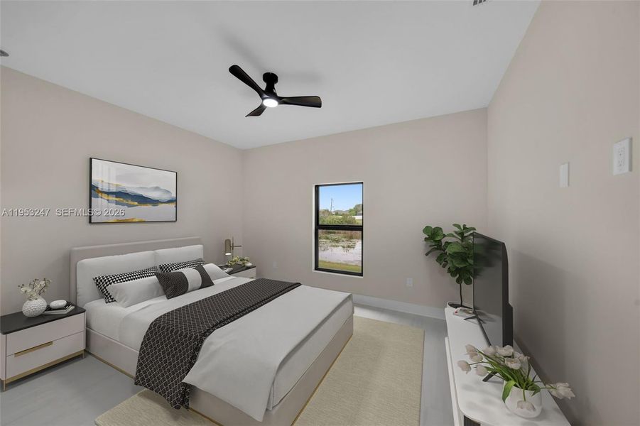 Furnished interior view inside a new home in , Cape Coral (Image 8).