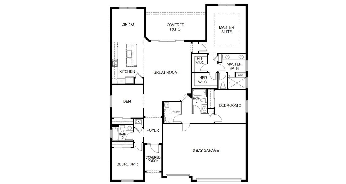 2D floor plan layout for the Cordella Grande by GHO Homes in High Pointe, Vero Beach, FL (Image 3). 2D floor plan layout for the Cordella Grande by GHO Homes in High Pointe, Vero Beach, FL (Image 3).