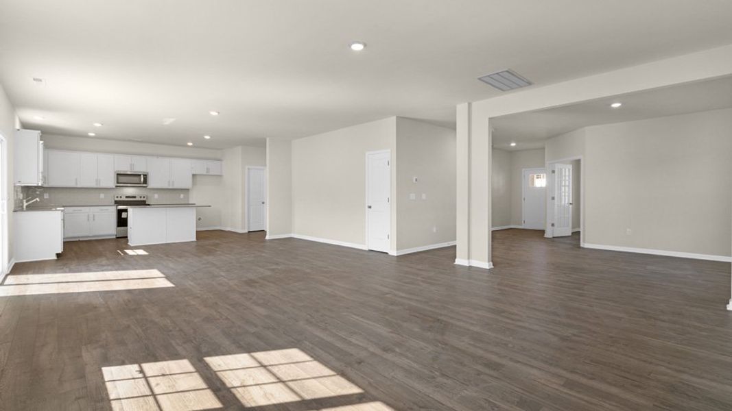 Representative unfurnished interior of a home built from the COLUMBIA by D.R. Horton in North Gate, Vass (Image 21). Representative unfurnished interior of a home built from the COLUMBIA by D.R. Horton in North Gate, Vass (Image 21).