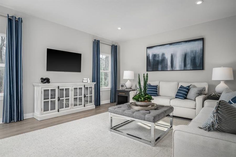 Representative furnished interior of a home built from the Palladio Ranch by Ryan Homes in Ravenfield, Charlotte (Image 15).