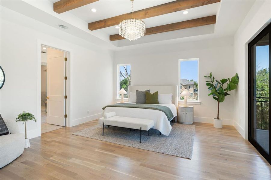Furnished interior view inside a new home in , Dallas (Image 16).