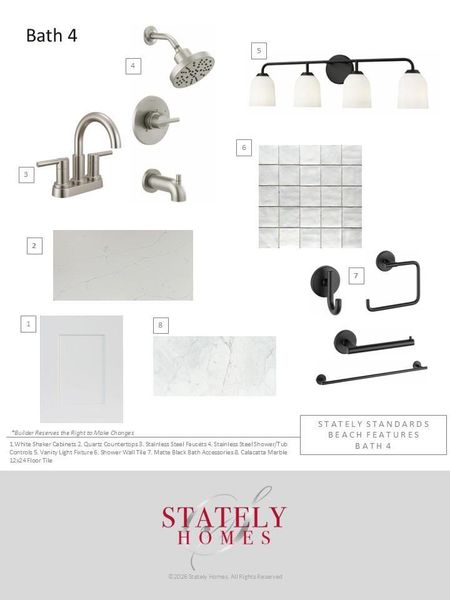 Bathroom 4 selections.