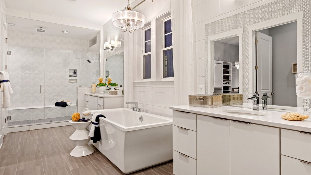 Representative furnished interior of a home built from the Unity by DRB Elevate. in Summerwind Crossing at Lakes of Cane Bay, Summerville (Image 13).