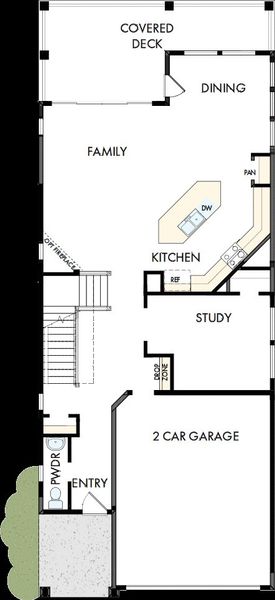 2D floor plan layout of this home in Revel Crossing at Wolf Ranch - The Panorama Collection, Colorado Springs, CO (Image 2). 2D floor plan layout of this home in Revel Crossing at Wolf Ranch - The Panorama Collection, Colorado Springs, CO (Image 2).