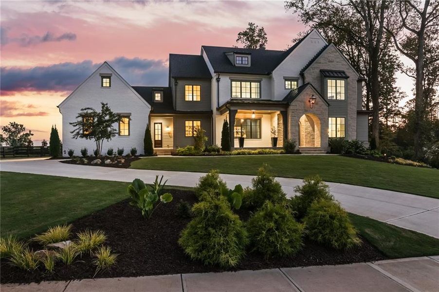 Front exterior of a new home in , Milton, GA, highlighting curb appeal (Image 25).