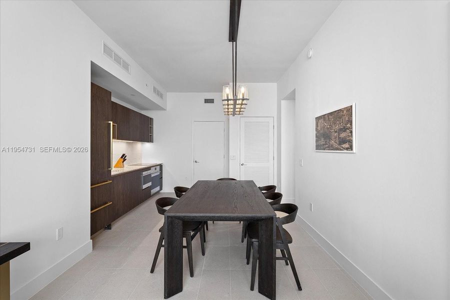 Furnished interior view inside a new home in , Miami (Image 35).