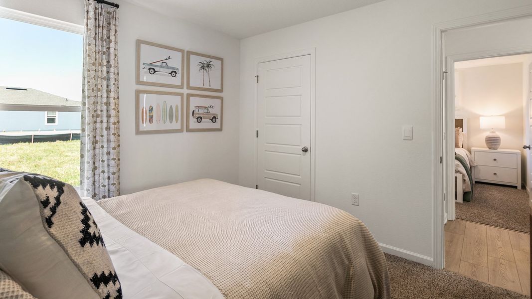 Representative furnished interior of a home built from the Allex+ by D.R. Horton in Bridle Creek Express, Jacksonville (Image 24).