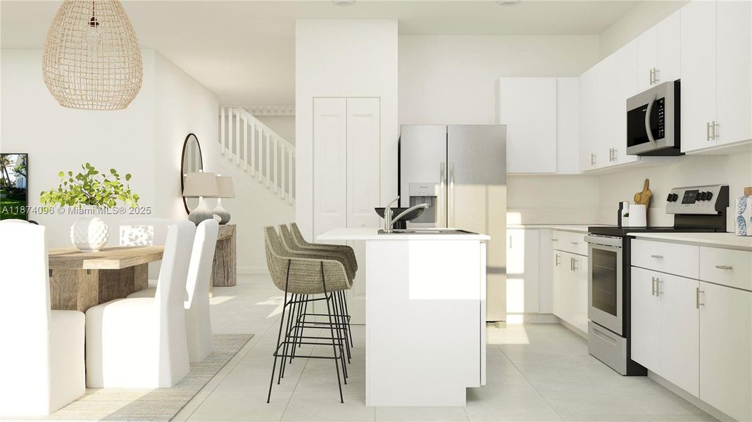 Furnished interior view inside a new home in , Homestead (Image 9).