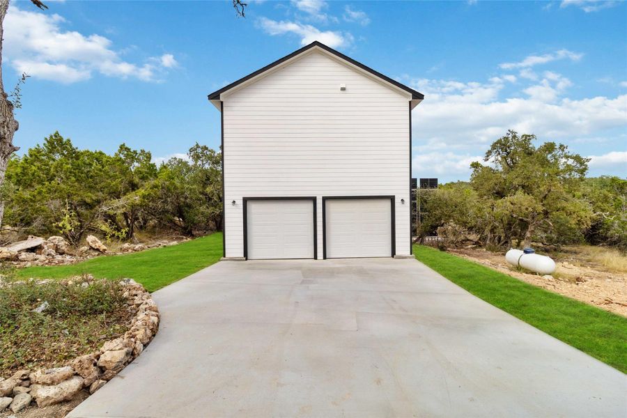 2 car attached garage