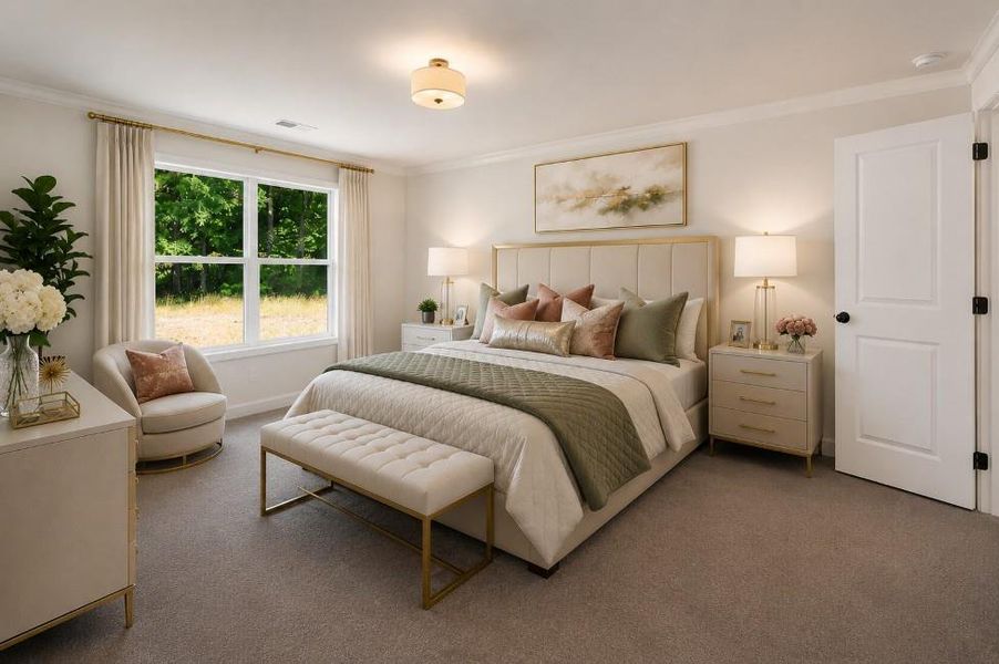 Furnished interior view inside a new home in Wildwood Place, Powder Springs (Image 19).