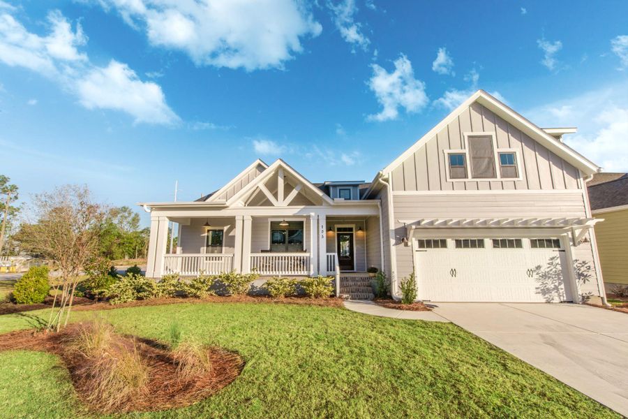 Representative exterior photo of a completed home built from the Sullivan by Bill Clark Homes in Osprey Landing, Southport, NC (Image 22). Representative exterior photo of a completed home built from the Sullivan by Bill Clark Homes in Osprey Landing, Southport, NC (Image 22).