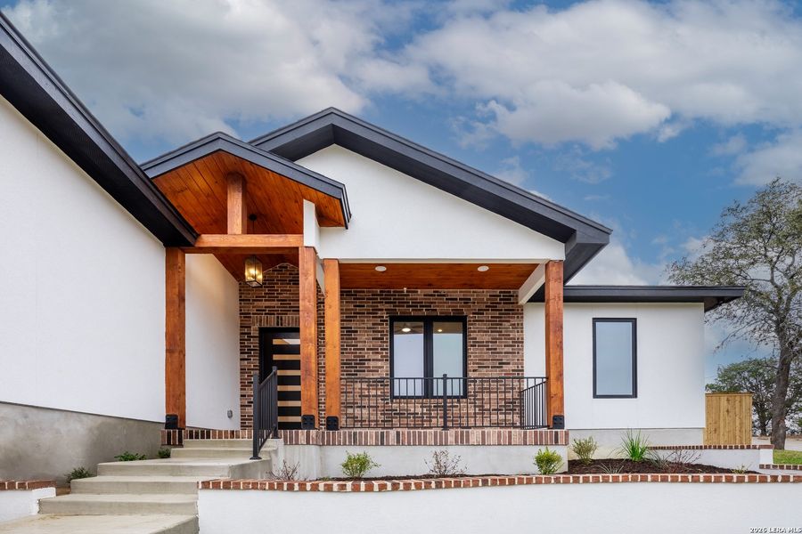 Front exterior of a new home in , Selma, TX, highlighting curb appeal (Image 19).