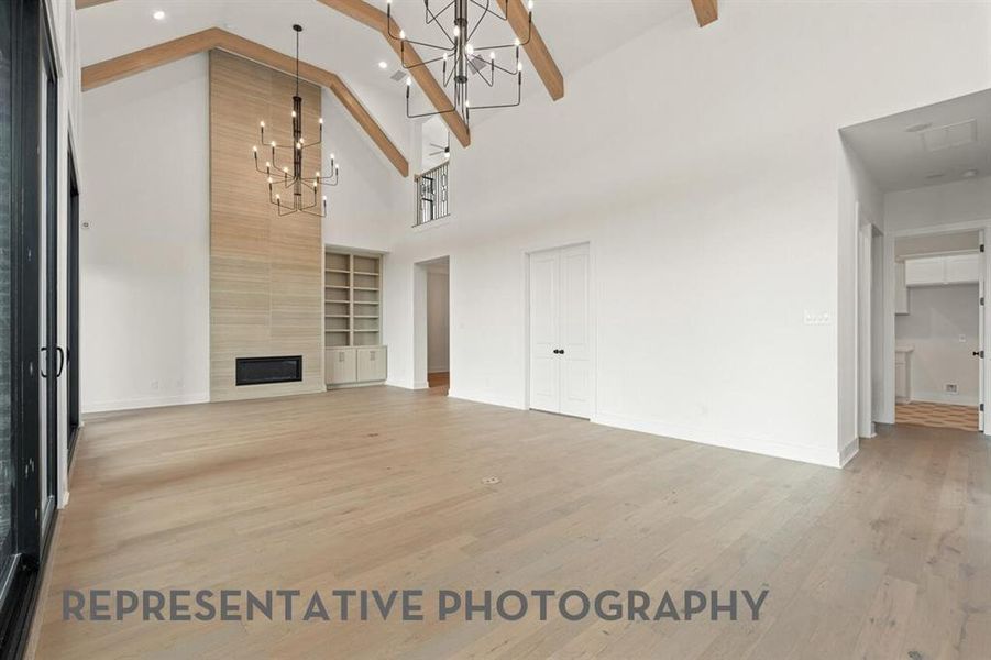 Spacious, unfurnished interior of a new home in The Parks at Wilson Creek, Celina (Image 9).