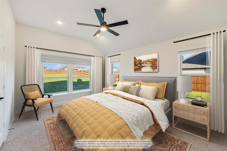 Furnished interior view inside a new home in Coyote Crossing, Godley (Image 7).