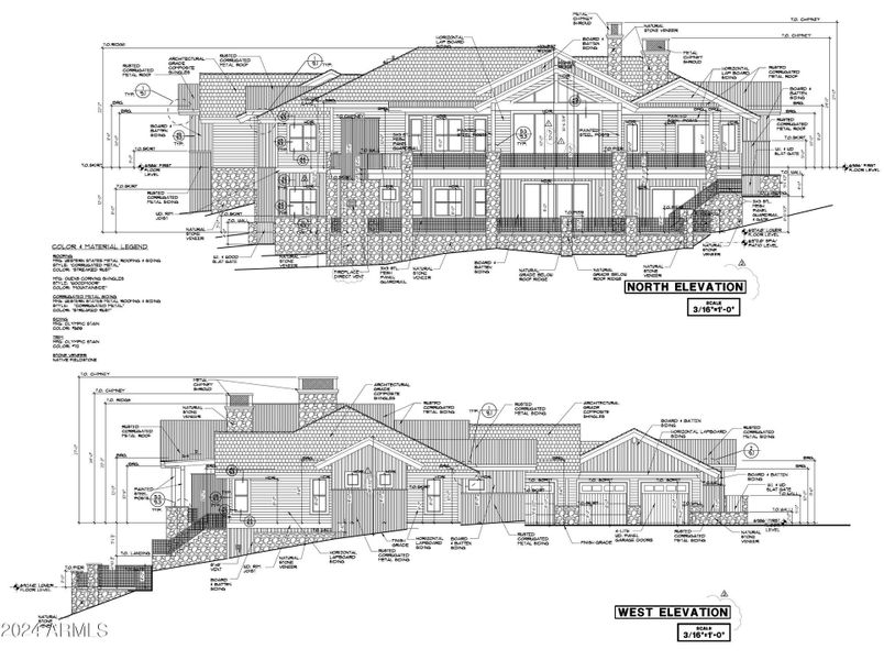 west-north elevation