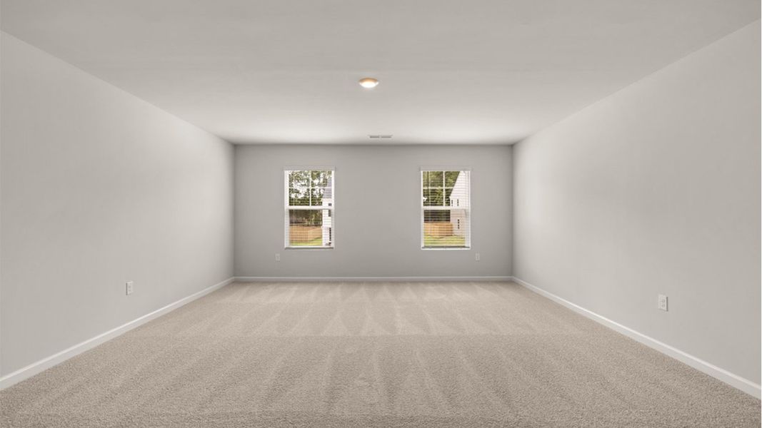 Representative unfurnished interior of a home built from the Mansfield by D.R. Horton in Highland Hills, Graniteville (Image 22).