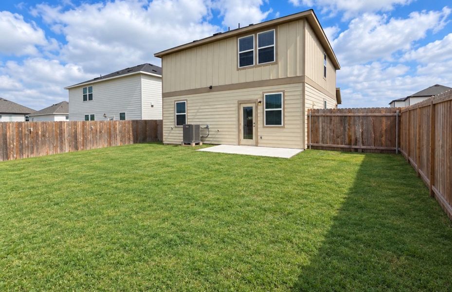 Exterior details and patio area of a home in Larson Crossing, Elgin (Image 22).