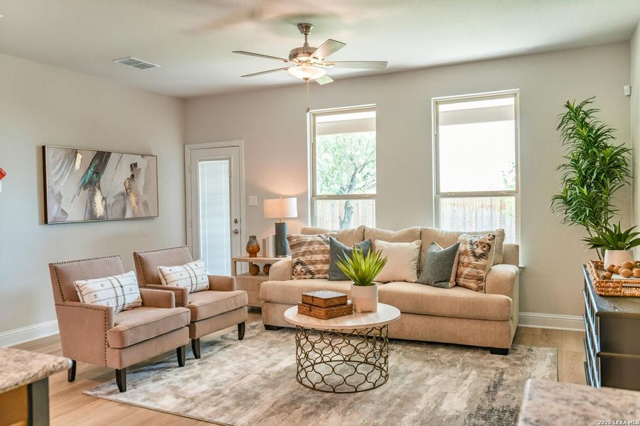 Furnished interior view inside a new home in Morgan Meadows, San Antonio (Image 4).