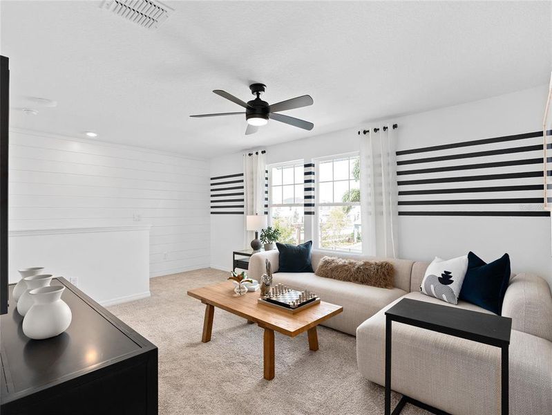 Furnished interior view inside a new home in EverBe, Orlando (Image 13).