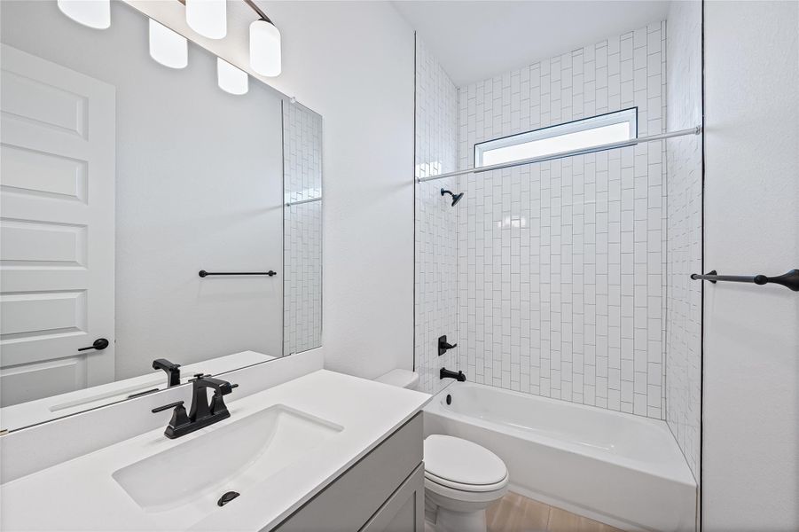 Furnished interior view inside a new home in , Buda (Image 15).